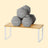Cabinet Organizer Shelf - Stackable Set of 2 - Wood - Natural Beige