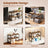 Set of 2 Expandable Cupboard Shelf Organisers - Metal and Engineered Wood - Black