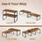 Set of 2 Expandable Cupboard Shelf Organisers - Metal and Engineered Wood - Black