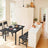 Folding Dining Table - Seats 2-4 People - Natural Oak - Drop Leaf Extendable for Small Spaces