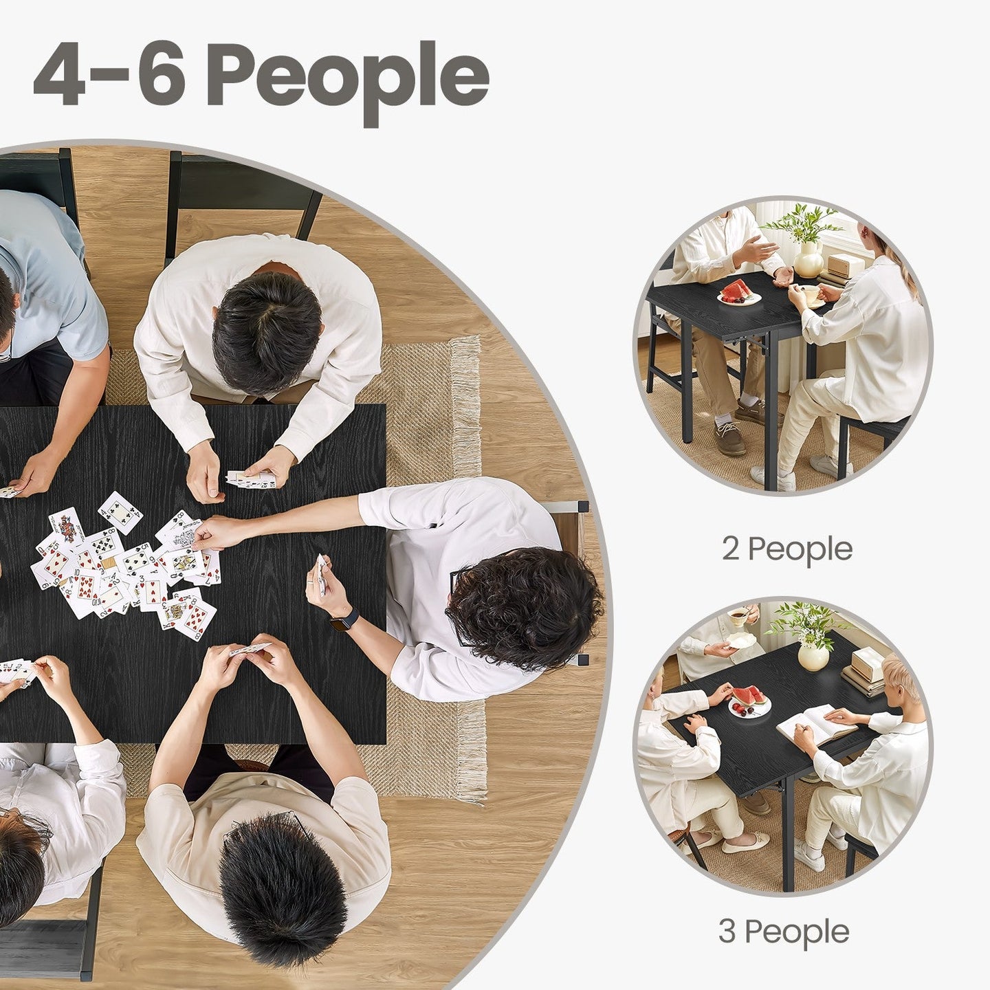 Extendable Drop Leaf Dining Table - Seats 2-4 People - Natural Oak