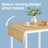 Folding Dining Table - Engineered Wood - Natural Oak - Drop Leaf Extendable for Small Spaces