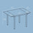 Folding Dining Table - Engineered Wood - Natural Oak - Drop Leaf Extendable for Small Spaces