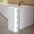 Narrow Rolling Trolley - PP - White - 4 Drawer Storage Unit with Removable Wheels