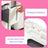 Narrow Rolling Trolley - PP - White - 4 Drawer Storage Unit with Removable Wheels