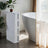 Narrow Trolley - PP plastic - White - with 4 Drawers
