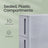 Narrow Trolley - PP plastic - White - with 4 Drawers