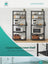 Baker's Rack - Wood - Rustic Brown and Black - 6-Tier Storage with Hooks and Microwave Stand