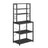Kitchen Storage Rack - Wood and Steel - Charcoal - with Shelves