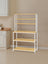 Baker’s Rack - Metal - Rustic Brown and Black - 6-Tier Kitchen Storage with Hooks