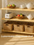 Baker’s Rack - Metal - Rustic Brown and Black - 6-Tier Kitchen Storage with Hooks