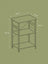 Kitchen Trolley - Metal - Heather Greige - 3-Tier Design with Wheels and Hooks
