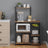 Baker's Rack - Wood - Rustic Brown - Versatile Kitchen Storage Shelf with Wire Basket and S-Hooks