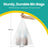Heavy-Duty Drawstring Trash Bags - Plastic - White - 120-Piece for 4-5.3 Gallon Kitchen Waste
