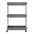 Utility Rolling Cart - 3-Tier - PP Plastic - Mobile & Space-Saving