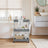 Utility Rolling Cart - 3-Tier - PP Plastic - Mobile & Space-Saving