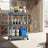 Utility Rolling Cart - 3-Tier - PP Plastic - Mobile & Space-Saving