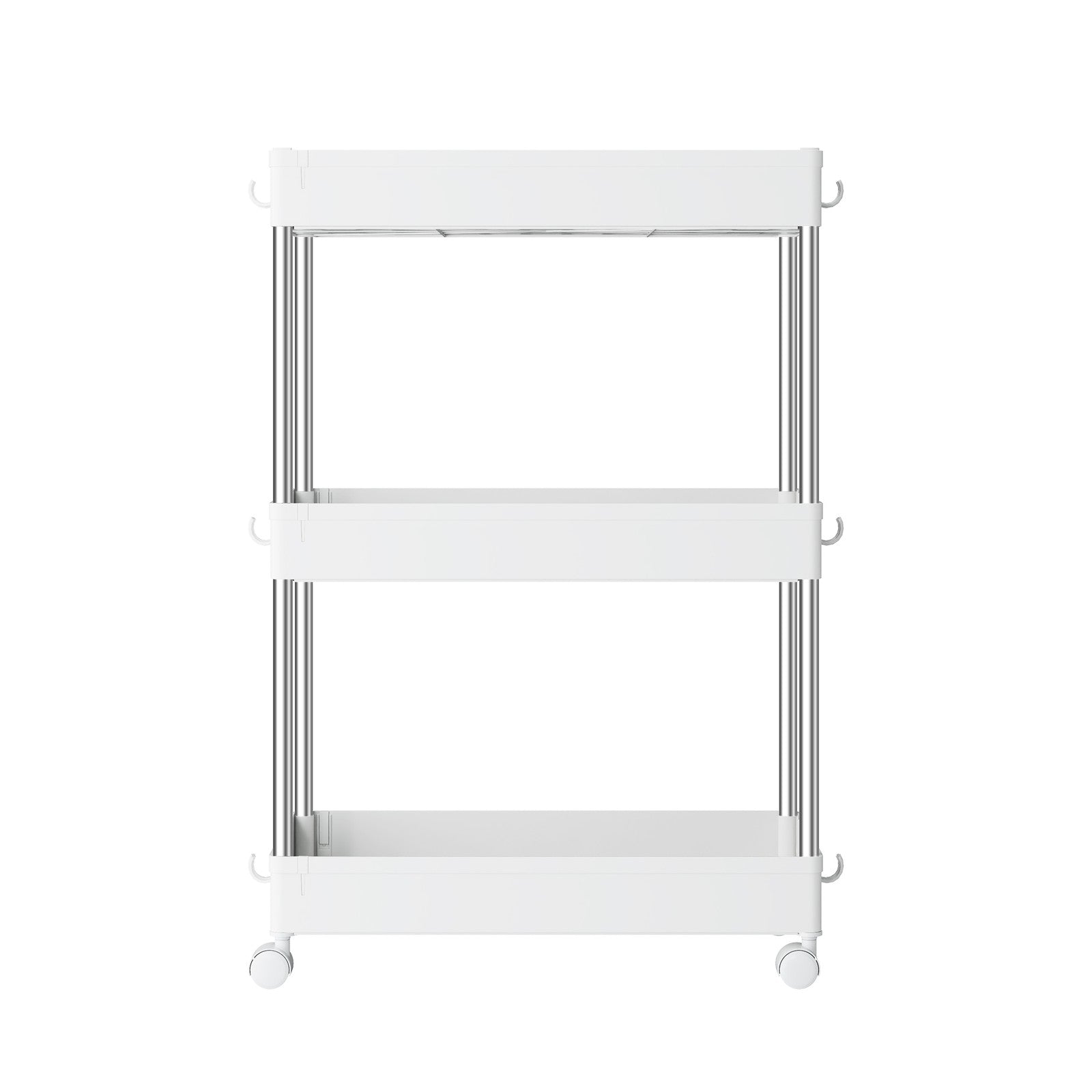 Utility Rolling Cart - 60L - PP Plastic - 3-Tier Storage