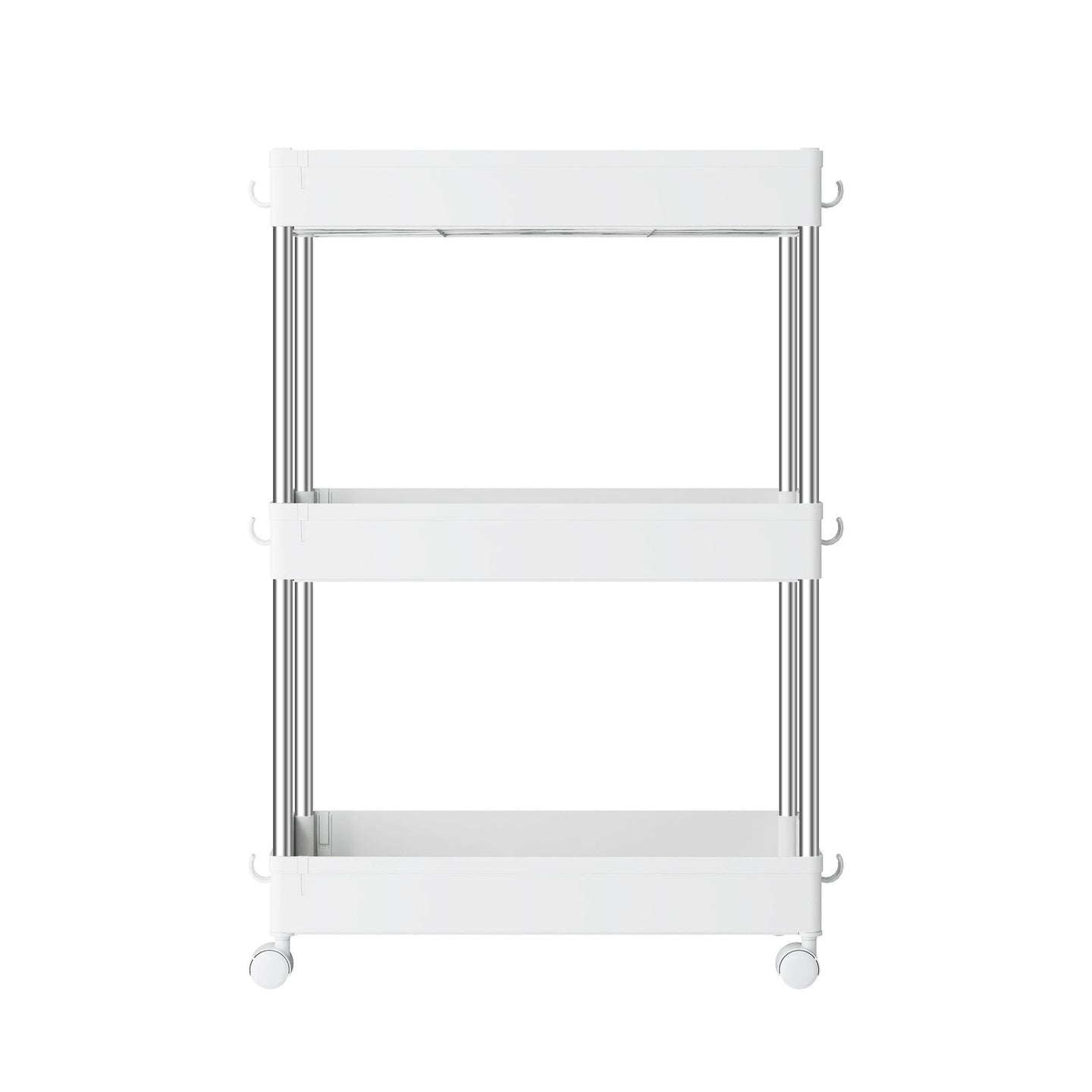 Utility Rolling Cart - 60L - PP Plastic - 3-Tier Storage
