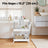 Utility Rolling Cart - 60L - PP Plastic - 3-Tier Storage