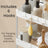 Utility Rolling Cart - 60L - PP Plastic - 3-Tier Storage