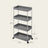 Utility Rolling Cart - 40L - PP Plastic - 4-Tier Storage
