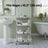 Utility Rolling Cart - 40L - PP Plastic - 4-Tier Storage