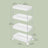 4-Tier Storage Trolley - 86L - Plastic - Rolling Cart