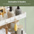 4-Tier Storage Trolley - 86L - Plastic - Rolling Cart