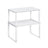 Set of 2 Cupboard Shelf Organisers - Metal - Cloud White - Expandable and Stackable