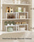 Set of 2 Cupboard Shelf Organisers - Metal - Cloud White - Expandable and Stackable