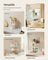 Set of 2 Cupboard Shelf Organisers - Metal - Cloud White - Expandable and Stackable