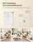 Dish Drying Rack for Kitchen Counter - Steel and Plastic - Cloud White