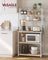 Kitchen Storage Rack - Wood and Steel - Oak - with 6 Shelves