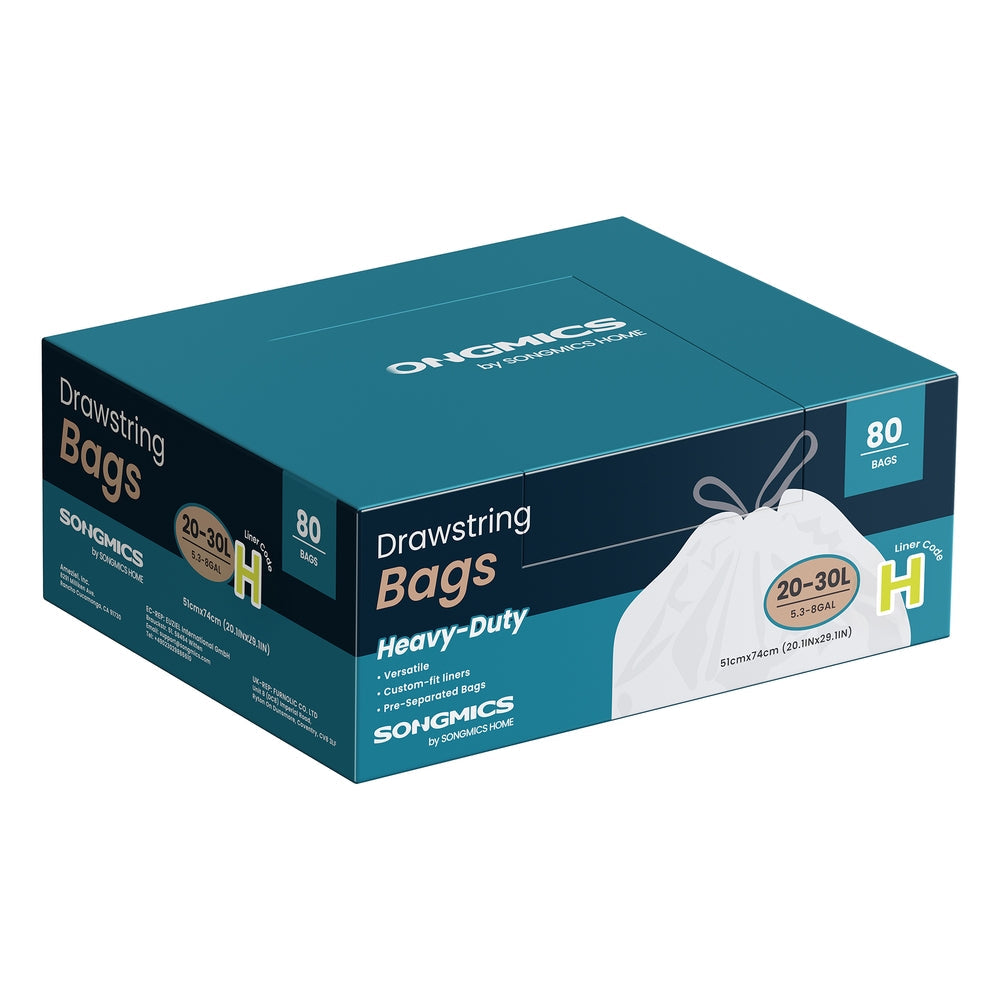 Bin Bags Rubbish Bags - MDPE Plastic - Cream White