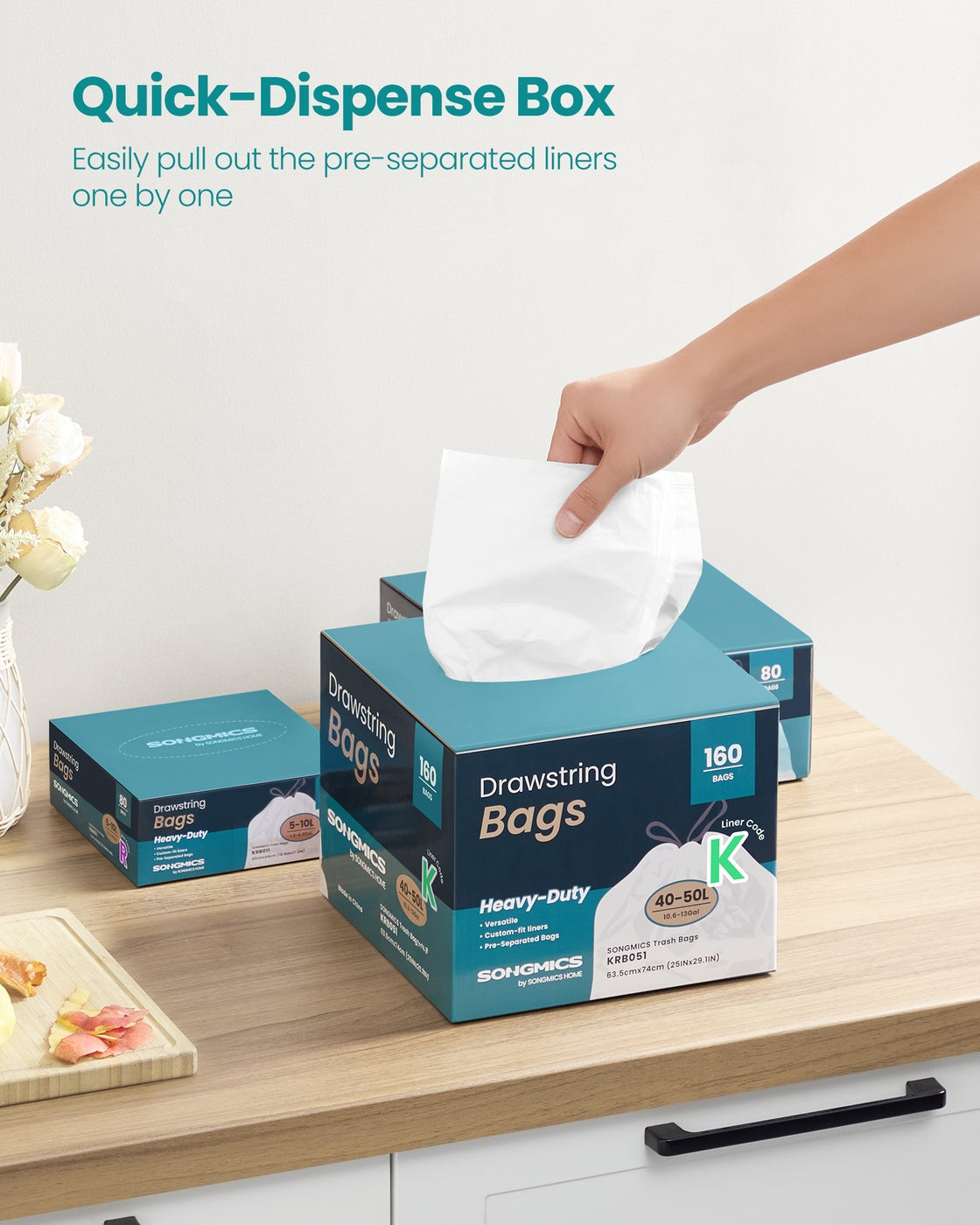 Rubbish Bags - MDPE Plastic - Cream White