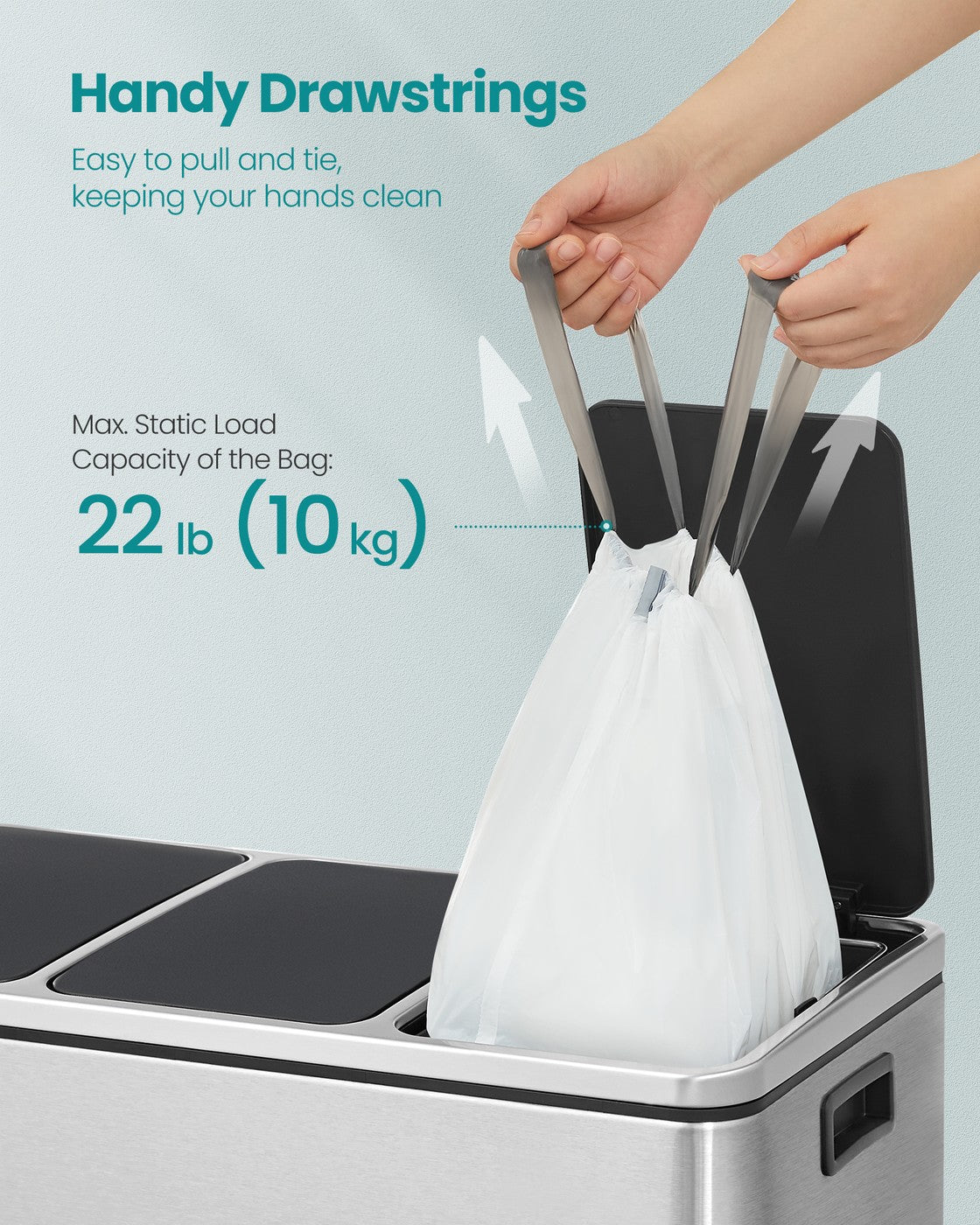 Rubbish Bags - MDPE Plastic - Cream White
