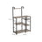 Baker's Rack - Metal - Greige and Black - Microwave Stand with Shelves and S-Hooks