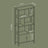 Large Bookcase - Wood - Toasted Oak - Four Shelves with Doors