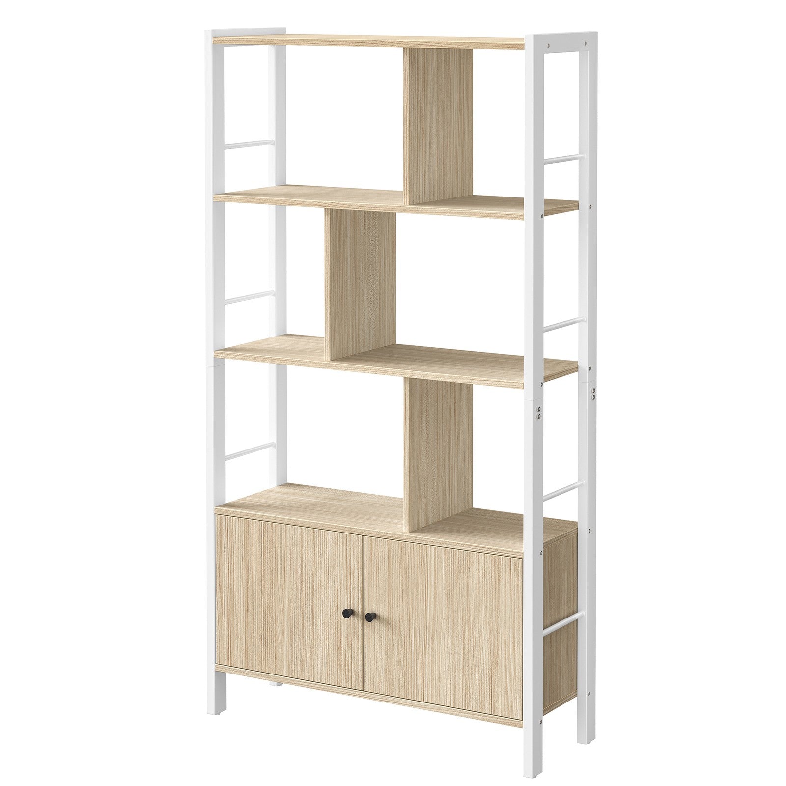 Storage Shelf - Wood and Steel - Natural