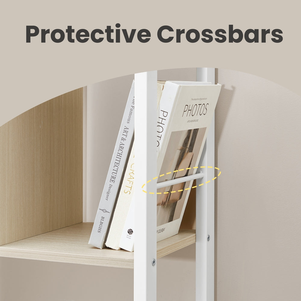 Storage Shelf - Wood and Steel - Natural