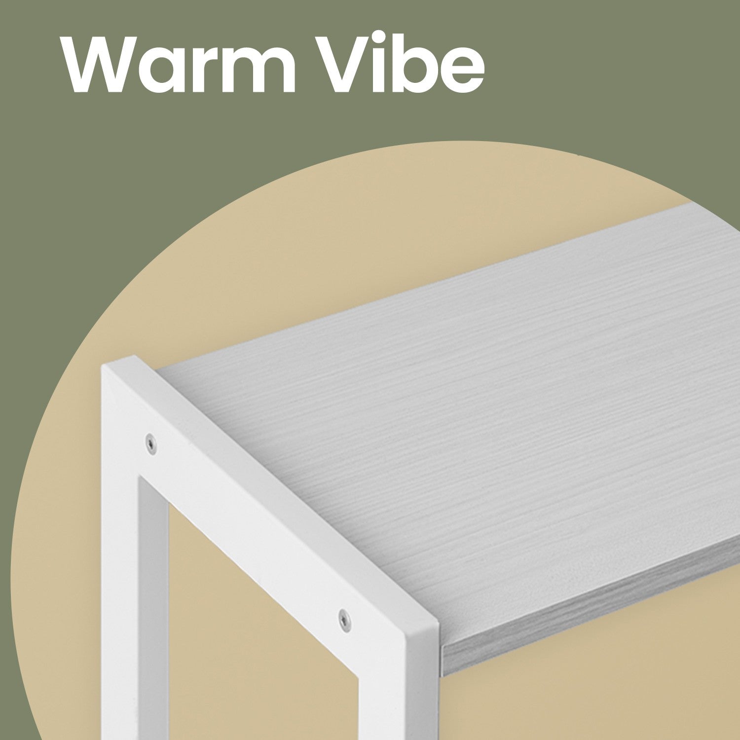 Bookshelf - Wood - Maple White - Large Storage with Doors and 4 Shelves