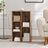 Kids Bookcase - Wood - Oak - 5-Cube Design with Floor Standing Storage