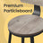 Bar Stools Set of 2 - Heavy-Duty Steel - Rustic Brown and Black - Bar Height with Backrest