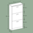 Shoe Cabinet - 3-Tier - Particleboard - Flip Doors