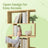 6-Tier Bookshelf - Wood - White - Freestanding Room Divider