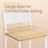 Set of 2 Counter Chairs - Metal - Versatile for Kitchen and Living Room