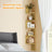 Floating Corner Bookshelf - Wood - Dove Gray - 5-Tier Multi-Purpose Design for Any Room