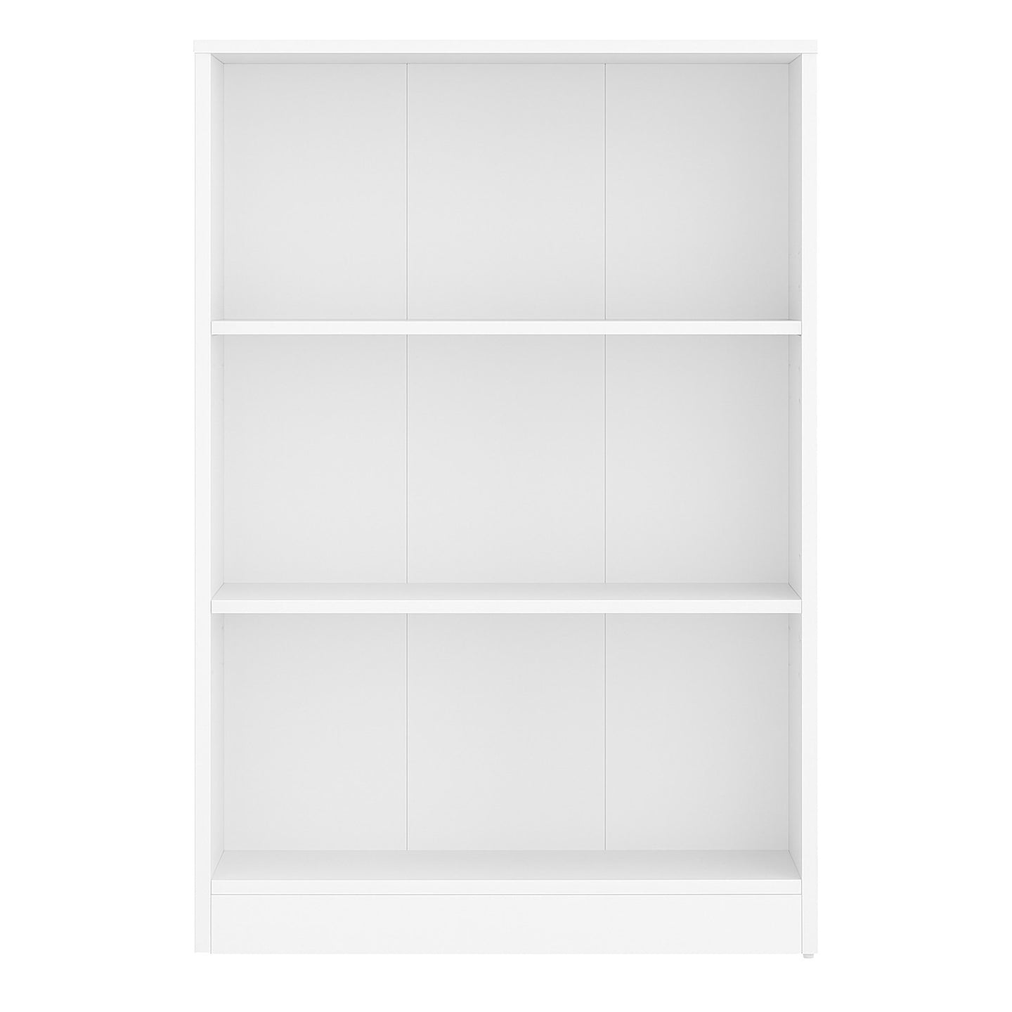 Bookshelf - Particleboard - White - with 3 Shelves