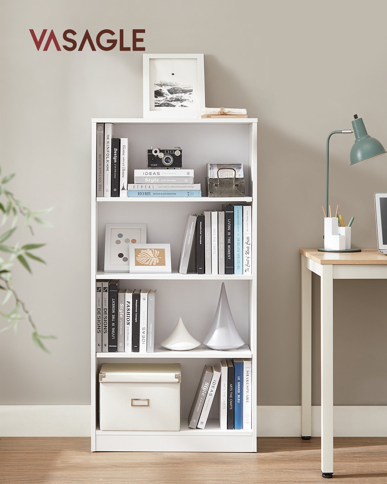 Children's Storage Shelf - Wood - White